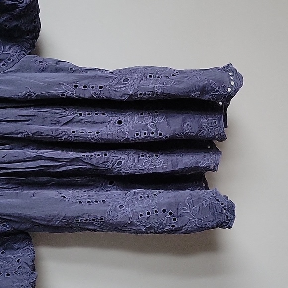 fait a main PARIS Silk Eyelet Blouse - Picture 6 of 7